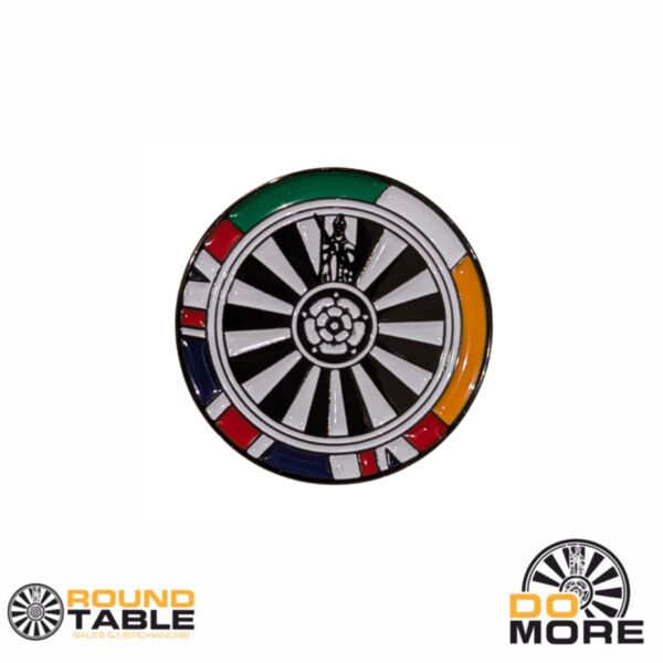 Round Table Flag Pin Thumbnail