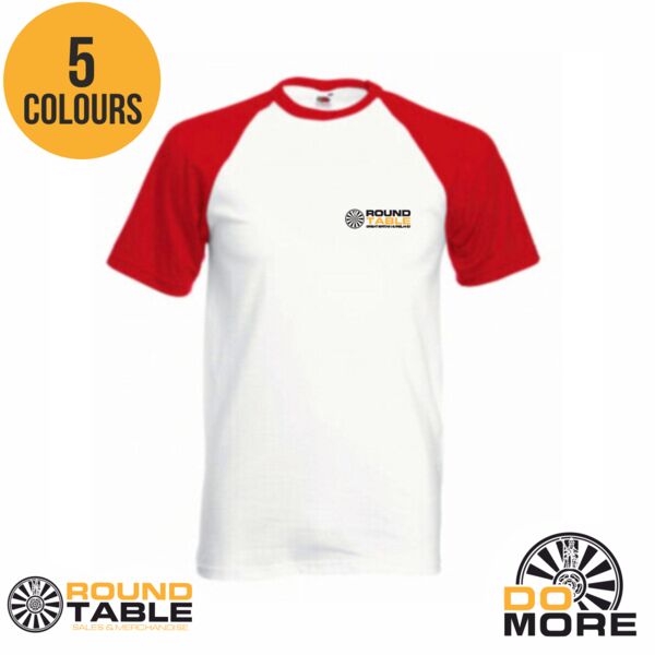 Round Table Short sleeve baseball T-Shirt Thumbnail