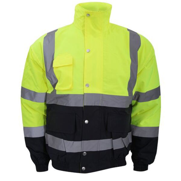 Hi-vis two-tone bomber jacket (HVP218) Thumbnail
