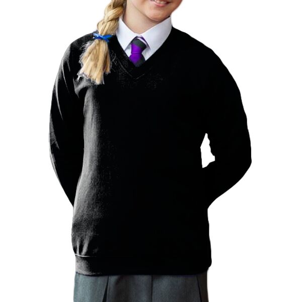 Kids Academy v-neck sweatshirt Thumbnail