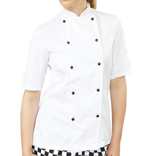 Lightweight Short Sleeve Chefs Jacket Thumbnail