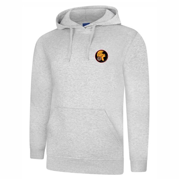 Chester Round Table Deluxe Hooded Sweatshirt - HEATHER GREY Thumbnail